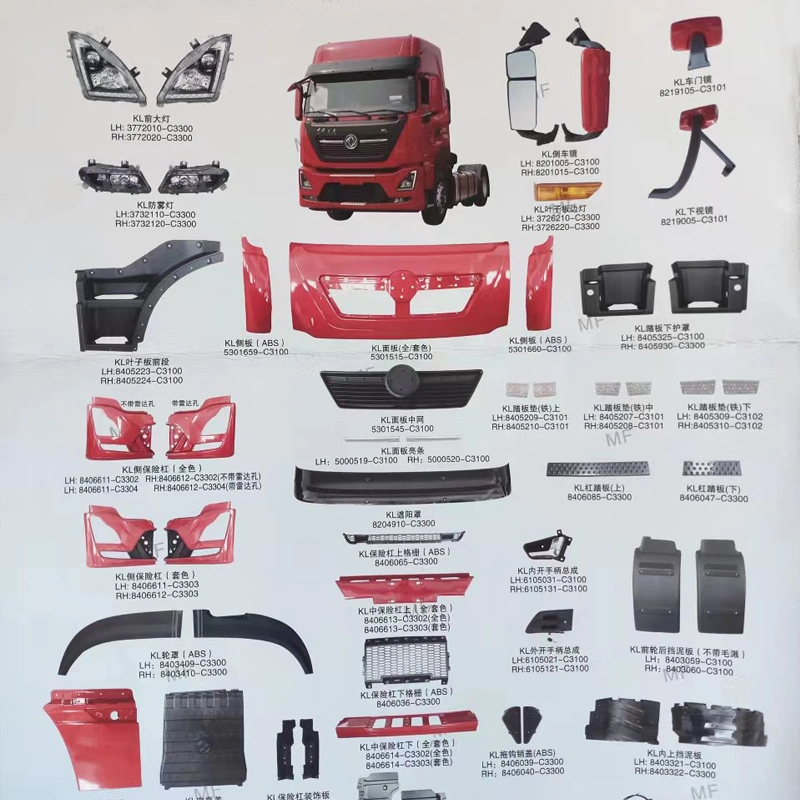 Auto Body Accessories High Quality and Reasonable Price Truck Accessories Full Appearance Parts for Dongfeng Truck