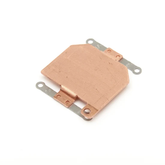 Placa de cobre CNC de design personalizado rebitada 3c dissipador de calor, maquinaria de torno CNC, peça de máquina usinada, peça de estampagem estampada com selo de metal com ISO9001