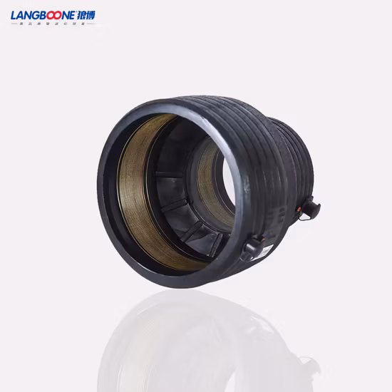 Conector Pn16/10 HDPE Ef moldado por injeção/Conexão de acoplamento de redução por eletrofusão PE100